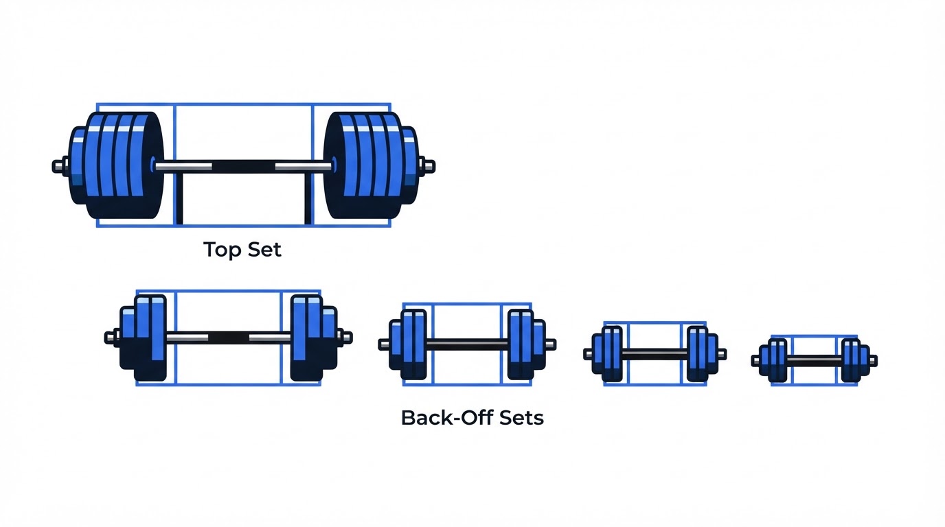 A worked top set and back off sets example